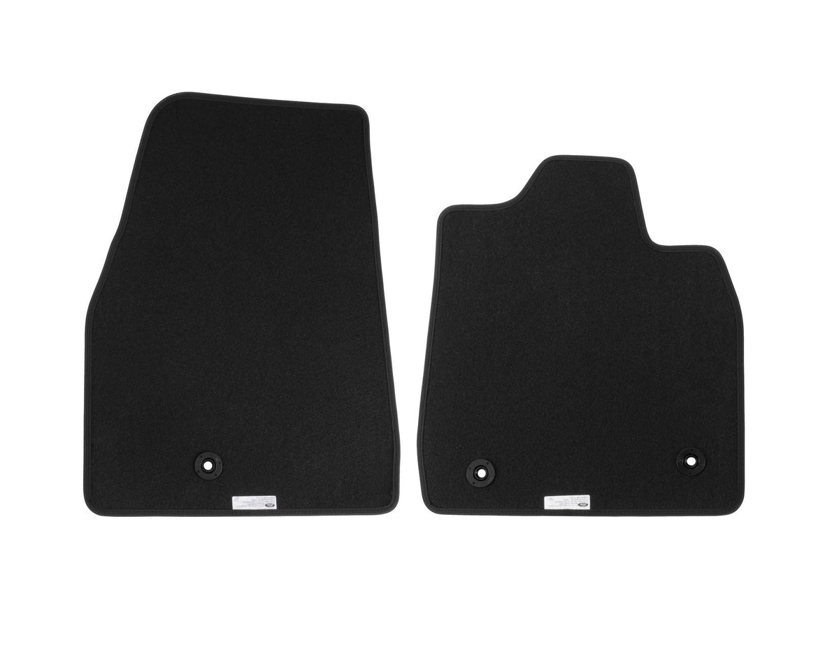 MUSTANG MACH-E FRONT VELOUR CARPET FLOOR MATS CONTOURED BLACK WITH 2020-ONWARDS