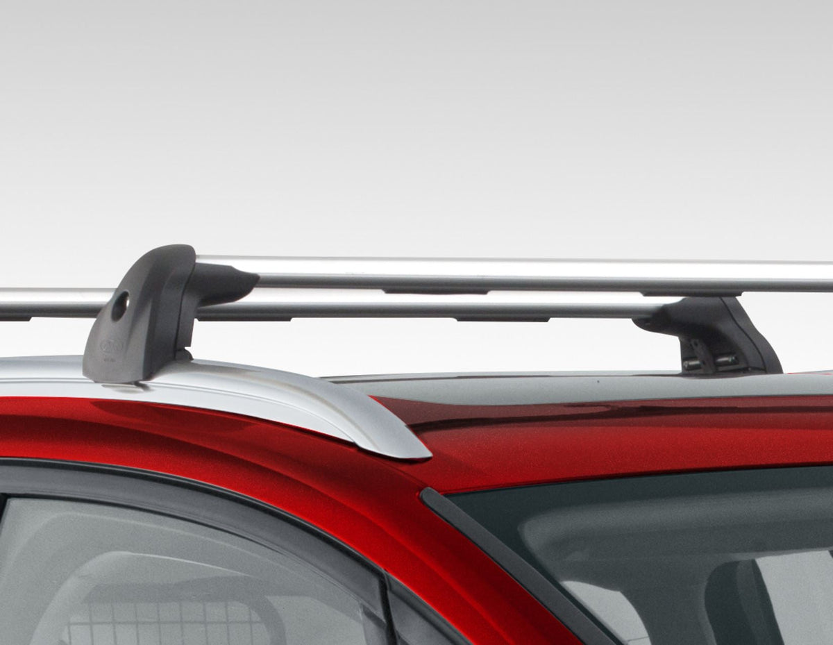 GALAXY ROOF CROSS BARS ALUMINIUM LOCKABLE FOR CLOSED RAILS SILVER FINISH 2015-2023 1854174
