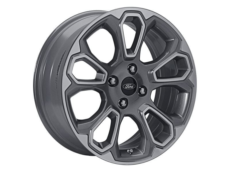 ECOSPORT 17" SET OF 4 ALLOY WHEEL 10-SPOKE DESIGN FLASH GREY MACHINED FINISH 2017-2023