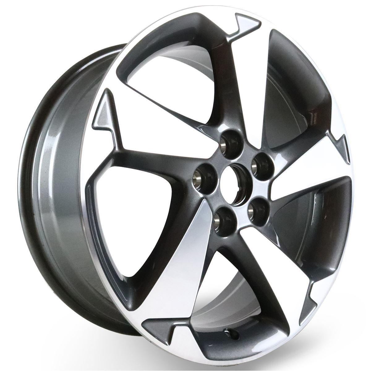 FOCUS 17" SET OF 4 SET OF 4 ALLOY WHEELS 5-SPOKE DESIGN ALUMINIUM SILVER FINISH 2018-2025
