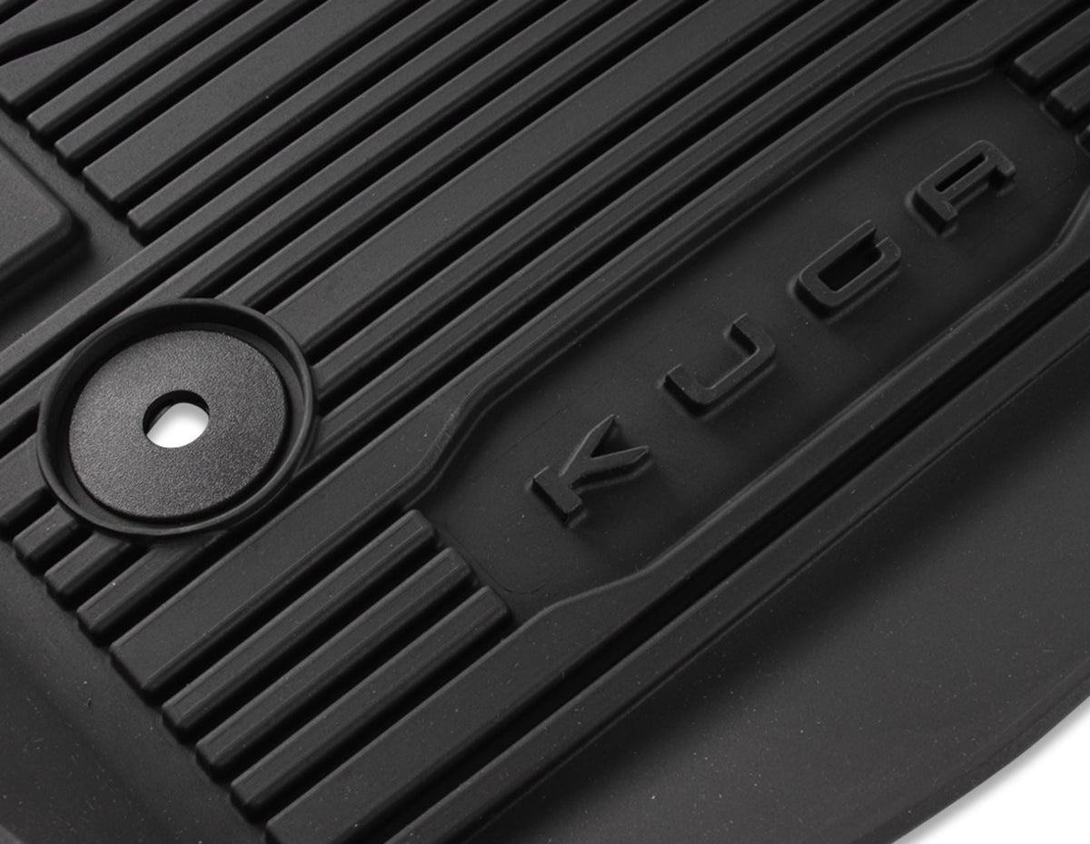KUGA FROM 12/2019 RUBBER FLOOR MATS IN TRAY STYLE WITH RAISED EDGES