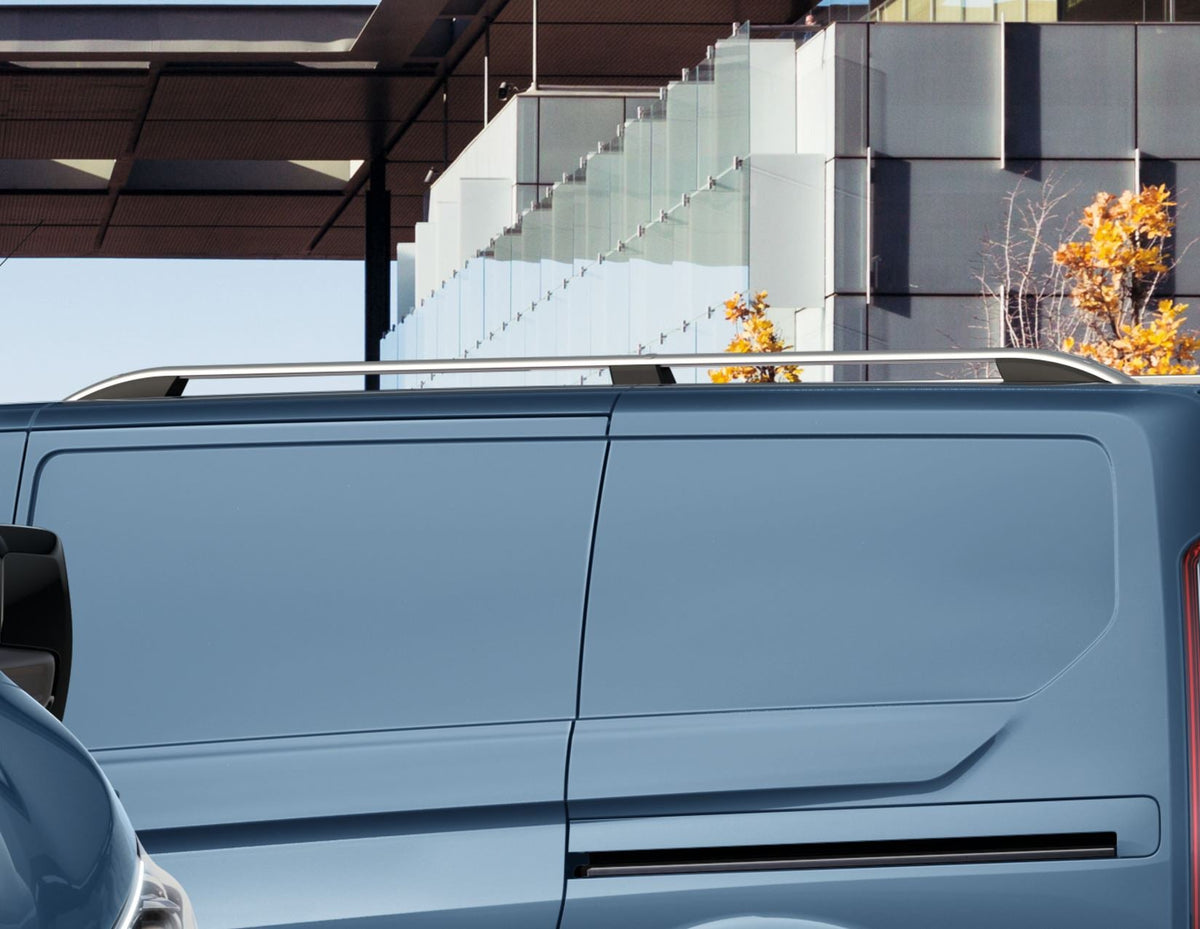 TRANSIT TOURNEO CUSTOM LWB ROOF RAILS SILVER FOR LOW ROOF VEHICLES 2012-2023