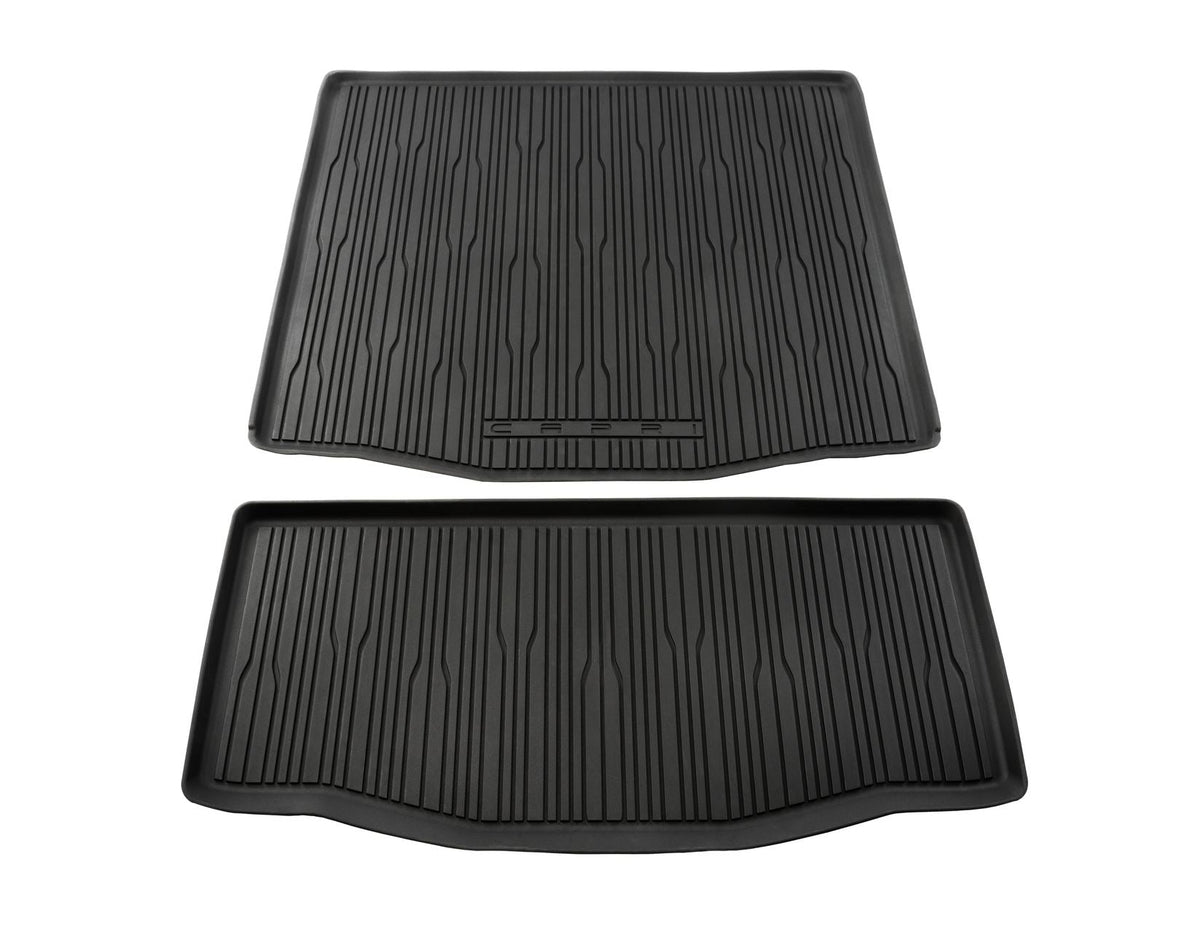 ALL-ELECTRIC CAPRI RUBBER BOOT FLOOR LOAD COMPARTMENT MAT LOWER FLOOR LINER ALL-WEATHER TRAY WITH LOGO 2024-ONWARDS