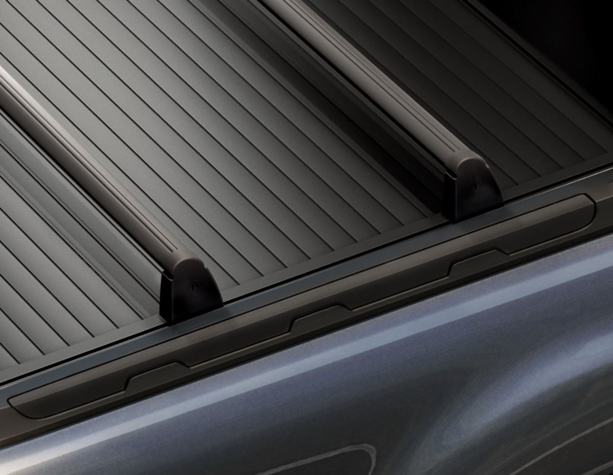 RANGER P703 LOAD BED CROSS BARS LOCKABLE ALUMINIUM FOR POWER ROLLER SHUTTER TONNEAU COVER BLACK 2022-ONWARDS