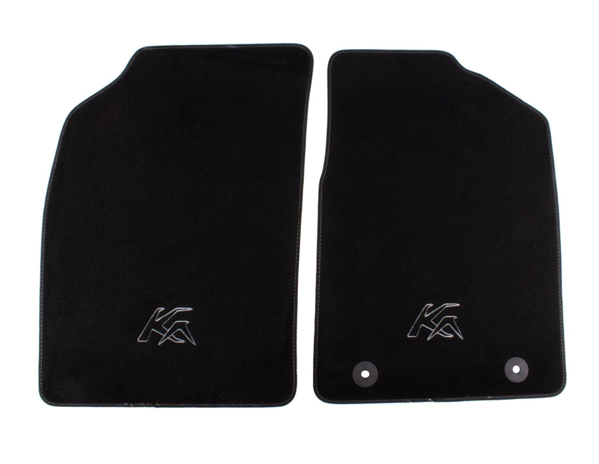 KA 09/2008-05/2016 VELOUR FLOOR MATS FRONT,BLACK