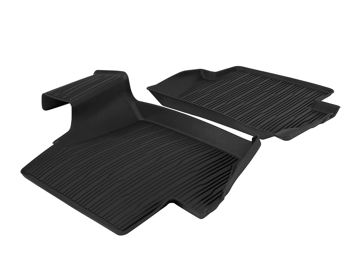 FIESTA PUMA REAR RUBBER FLOOR MATS ALL-WEATHER CONTOURED BLACK 2017-ONWARDS