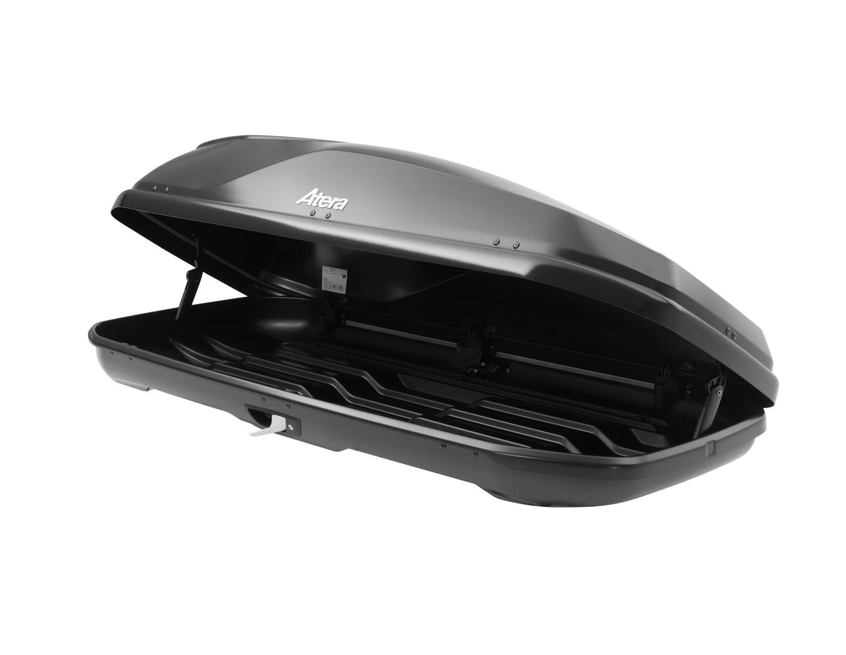ATERA* CASAR L 420L ROOF BOX LOCKABLE DUAL OPENING BRILLIANT BLACK