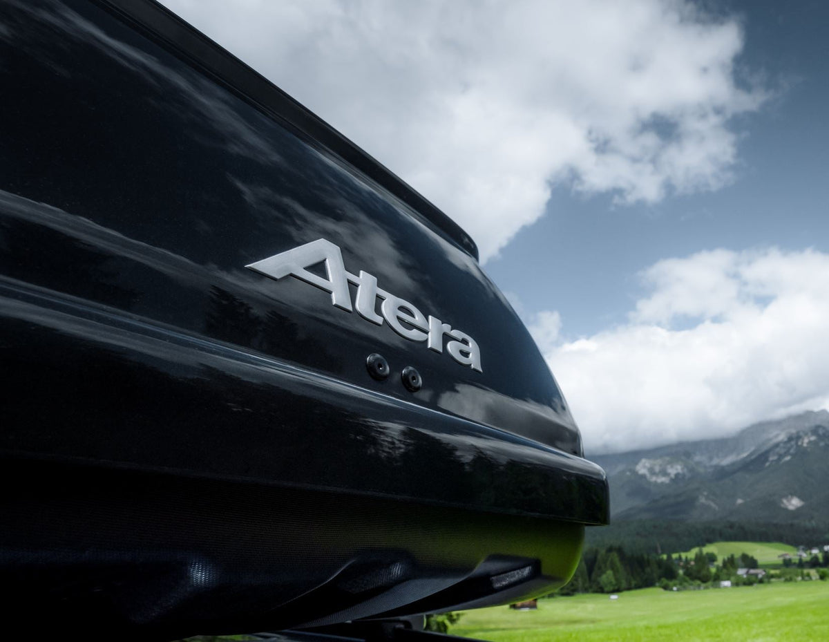 ATERA* CASAR L 420L ROOF BOX LOCKABLE DUAL OPENING BRILLIANT BLACK