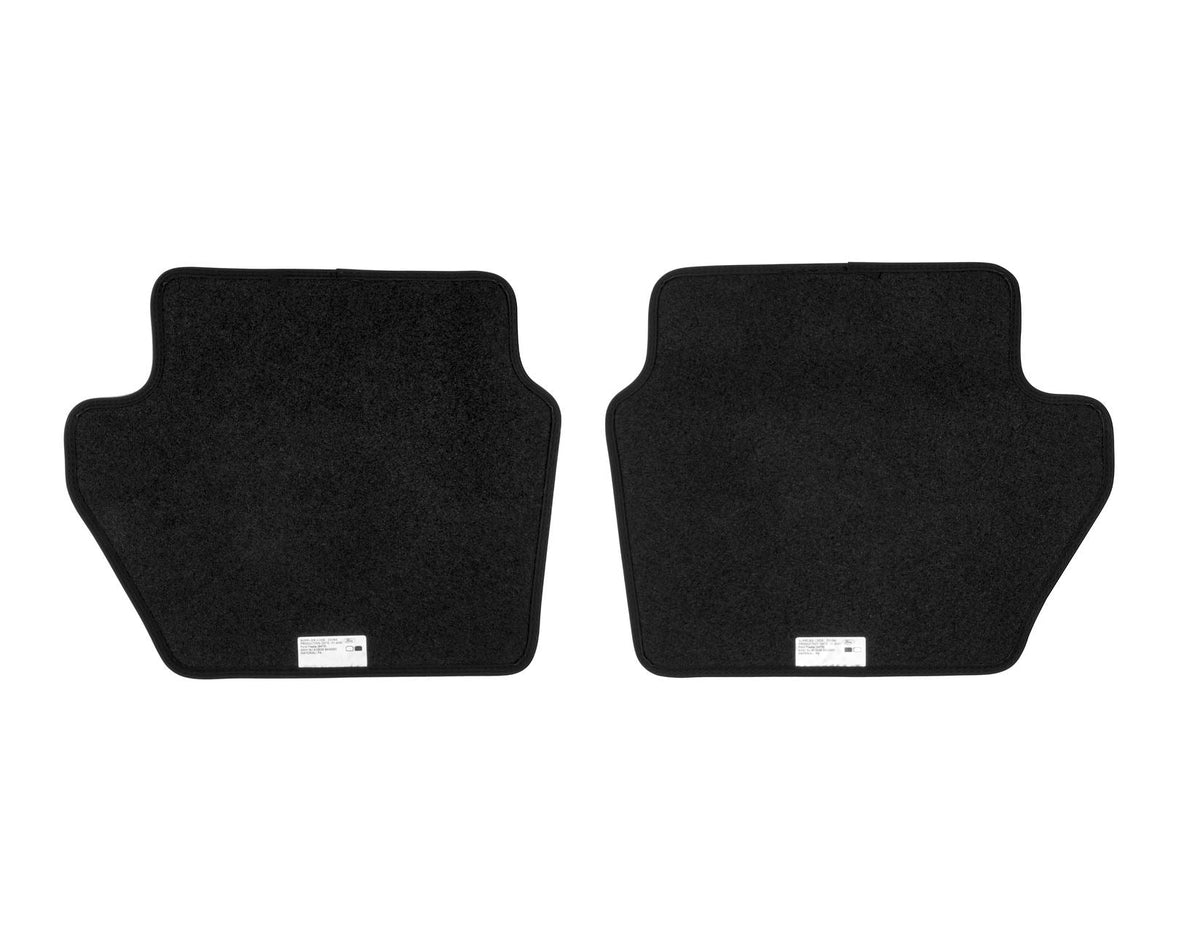 FIESTA PUMA REAR VELOUR CARPET FLOOR MATS CONTOURED BLACK WITH RED STITCHING 2017-ONWARDS
