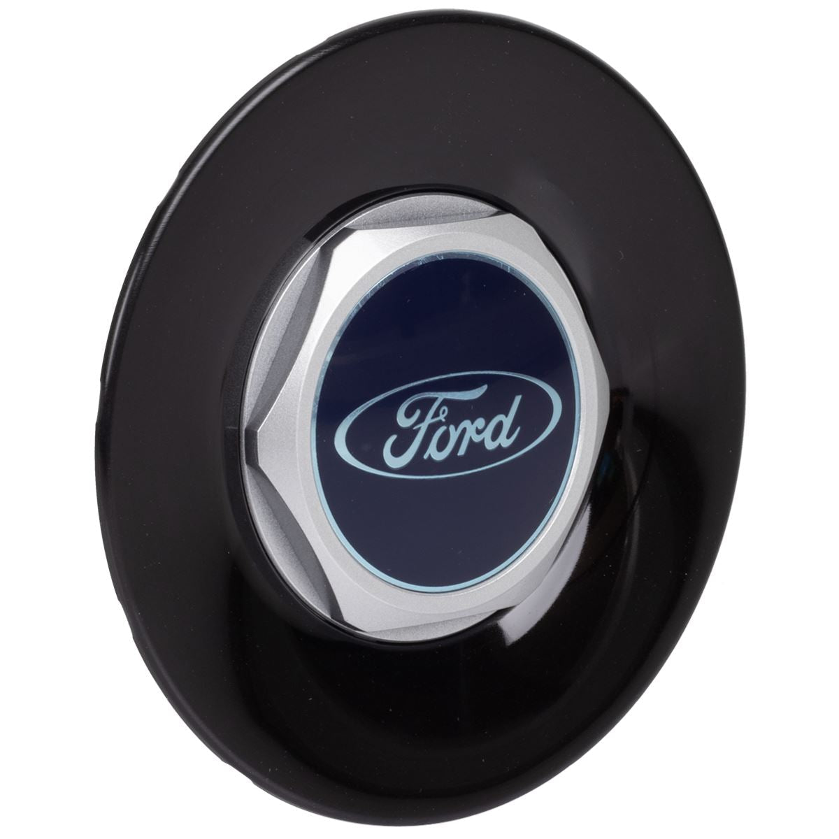 FIESTA FUSION SINGLE 157MM ALLOY WHEEL CENTRE CAP COVER BLACK FOR ALLOY WHEELS 2008-2012