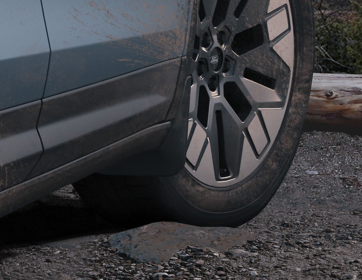 ALL-ELECTRIC EXPLORER FRONT MUD FLAPS CONTOURED SPLASH GUARDS 2024-ONWARDS