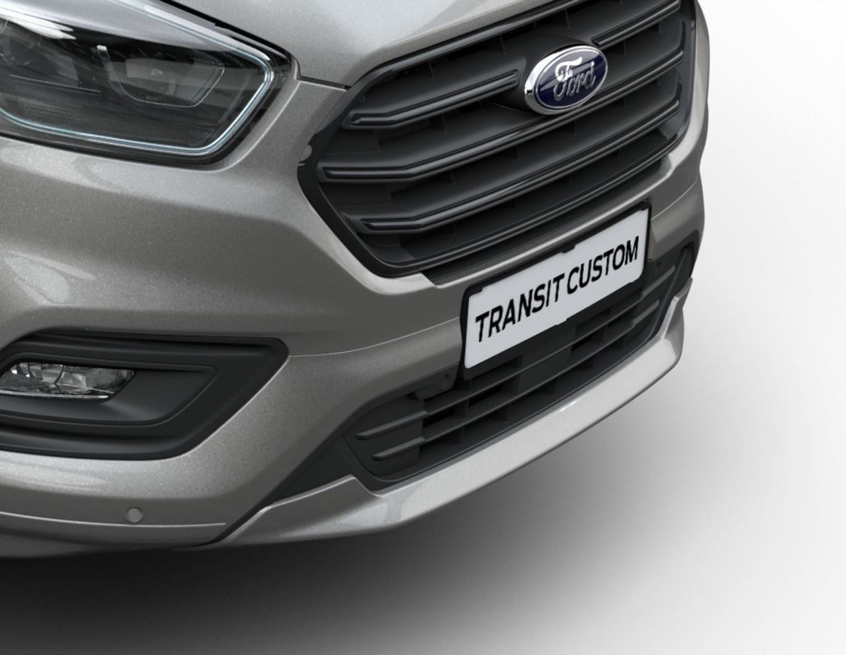 TRANSIT TOURNEO CUSTOM FRONT BUMPER EXTENSION PAINTED SILVER 2019-2023