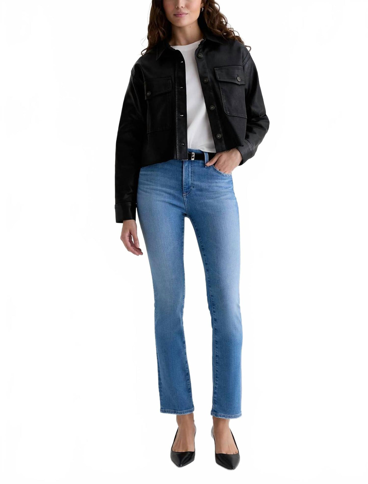 Mari Straight Leg Jean In Minimalist