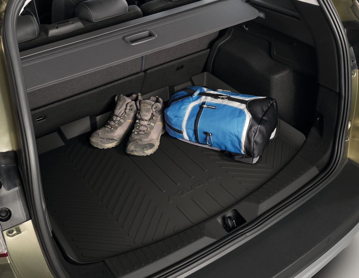 KUGA RUBBER BOOT FLOOR MAT ALL-WEATHER LOAD COMPARTMENT TRAY WITH LOGO 2012-2019
