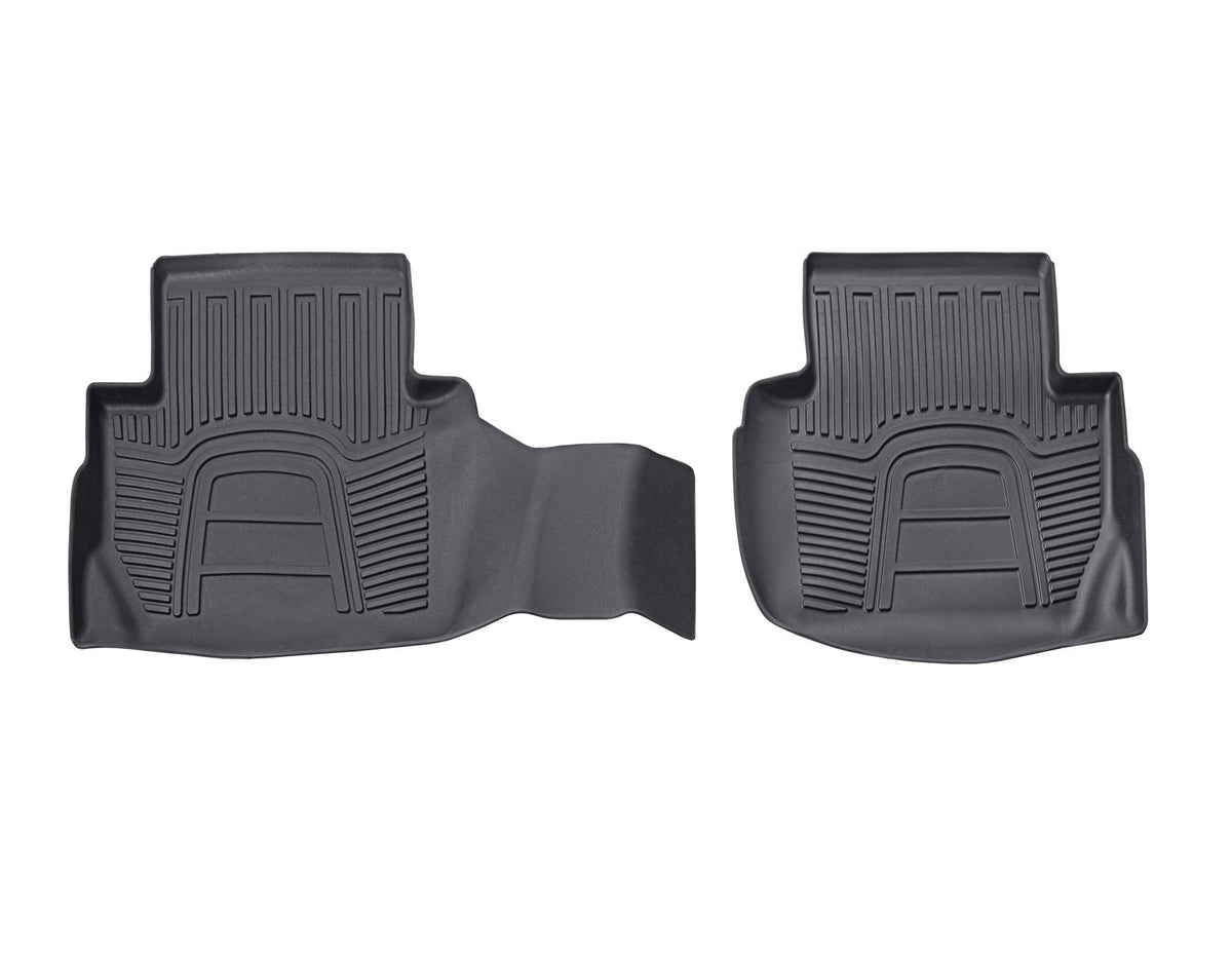 ECOSPORT RUBBER FLOOR MATS REAR SET, TRAY STYLE, BLACK, 2017 - ONWARDS