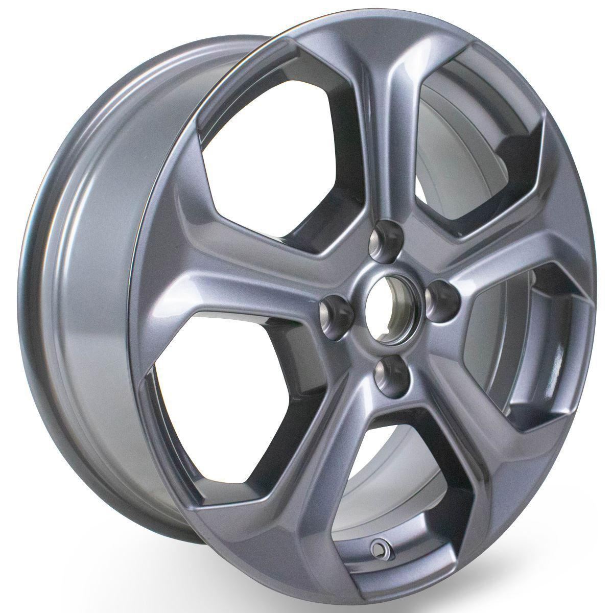 FIESTA 17" SET OF 4 ALLOY WHEELS 12-SPOKE DESIGN ROCK METALLIC GREY FINISH 2012-2019