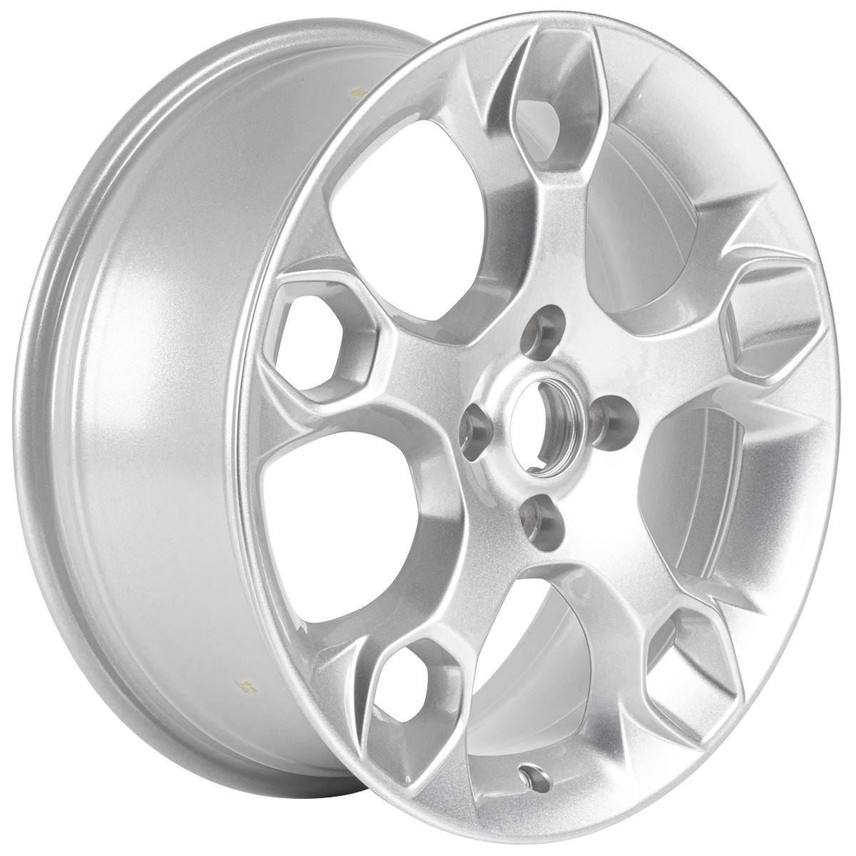 FIESTA 17" SET OF 4 ALLOY WHEEL 5-Y-SPOKE DESIGN SILVER FINISH 2008-2012