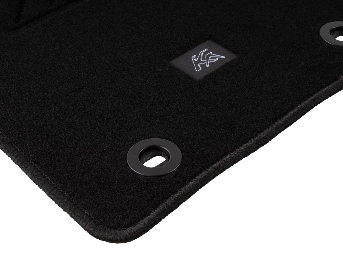 KA FRONT & REAR CARPET FLOOR MAT KIT CONTOURED SET BLACK 2008-2012 1543878