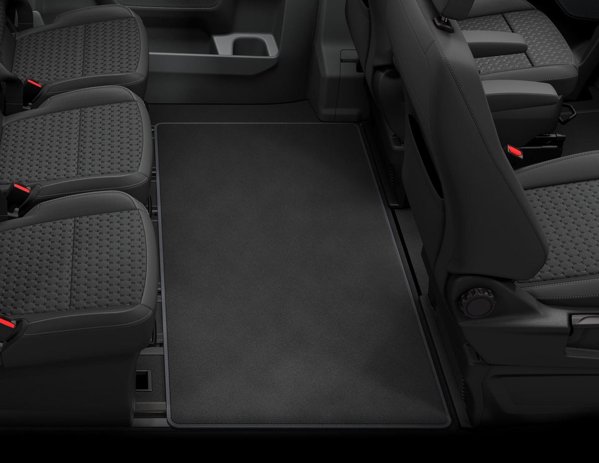 TOURNEO CUSTOM REAR CARPET FLOOR MAT CONTOURED ONE-PIECE BLACK SECOND SEAT ROW MINIBUS CAB 2023-ONWARDS