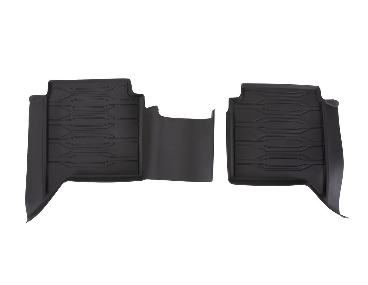 RANGER 01/2012-06/2022 RUBBER FLOOR MATS FRONT AND REAR,BLACK