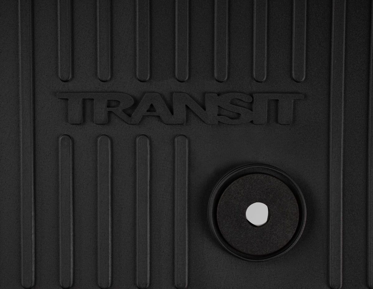 TOURNEO CUSTOM 02/2018-09/2023 RUBBER FLOOR MATS REAR,BLACK
