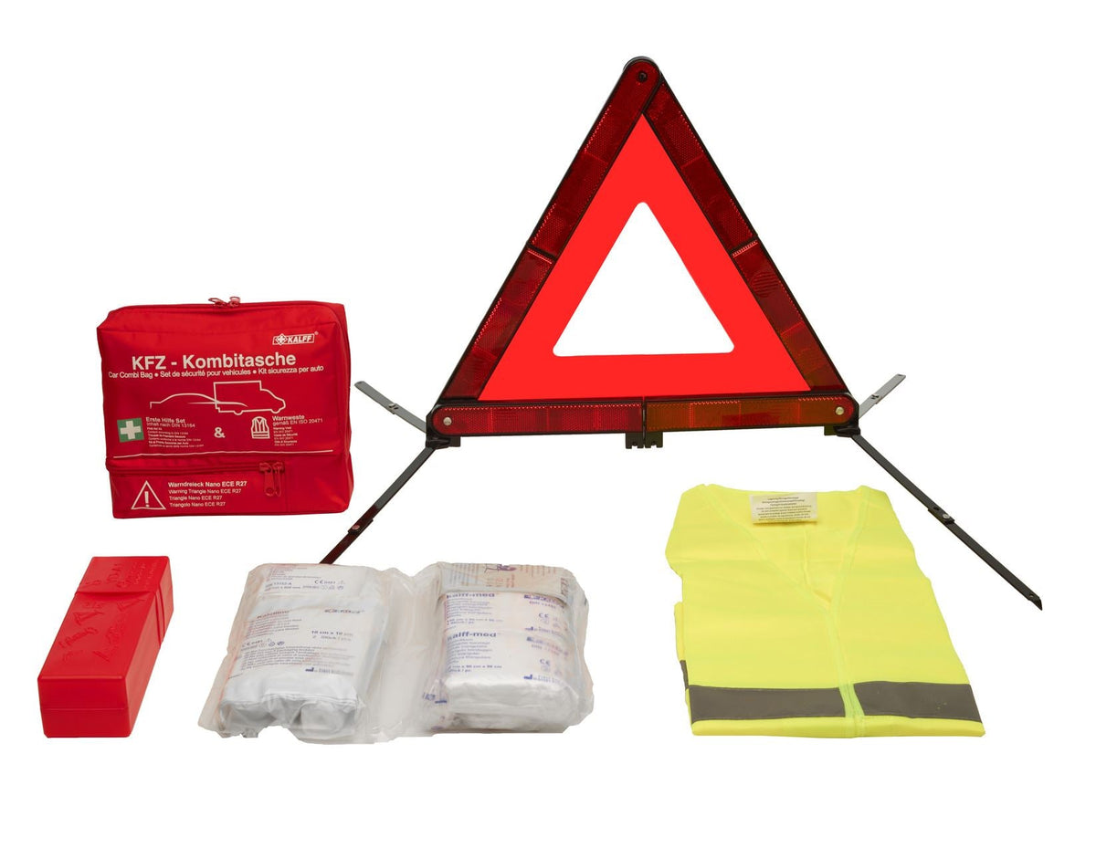 KALFF* SAFETY PACK IN RED NYLON BAG,NANO "TRIO"