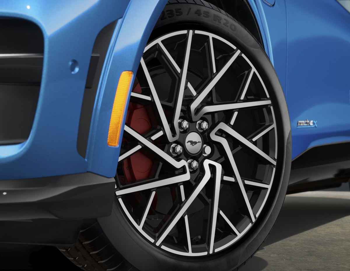 MUSTANG MACH-E 20" ALLOY WHEEL 10X2-SPOKE DESIGN BLACK MACHINED FINISH 2020-ONWARDS