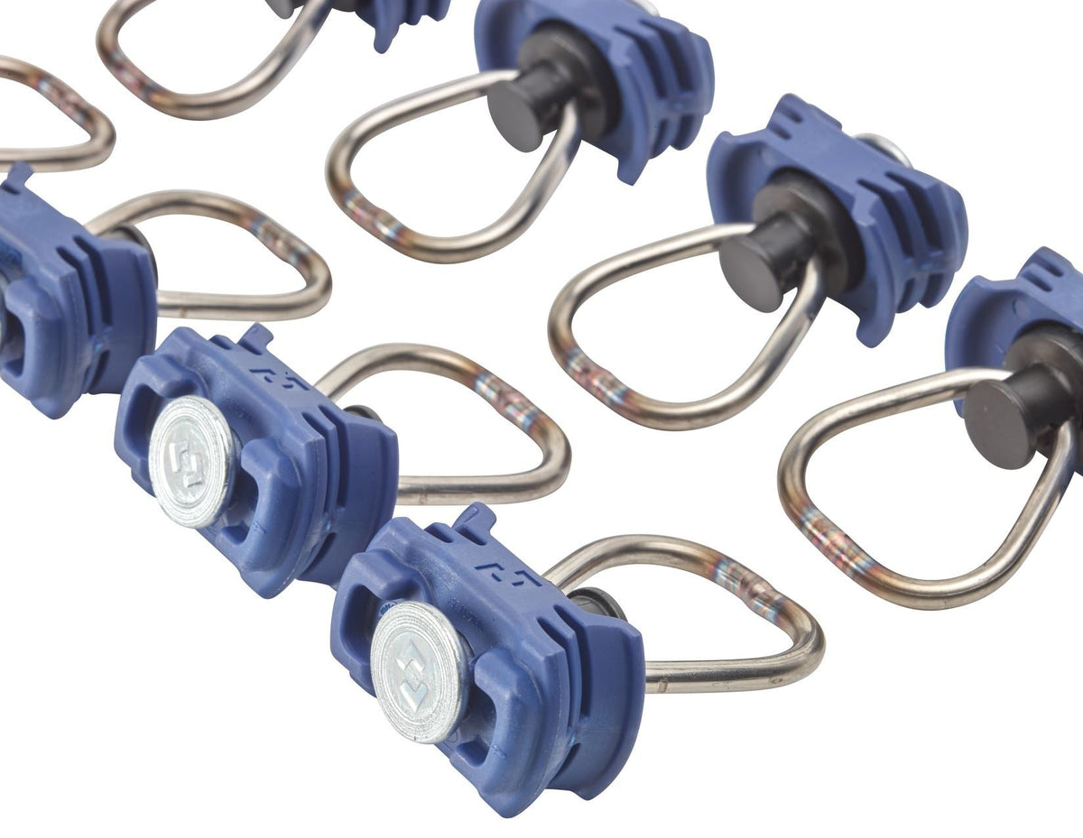TRANSIT/TRANSIT CUSTOM CARGO TIE DOWN RINGS SET OF 10 BLUE