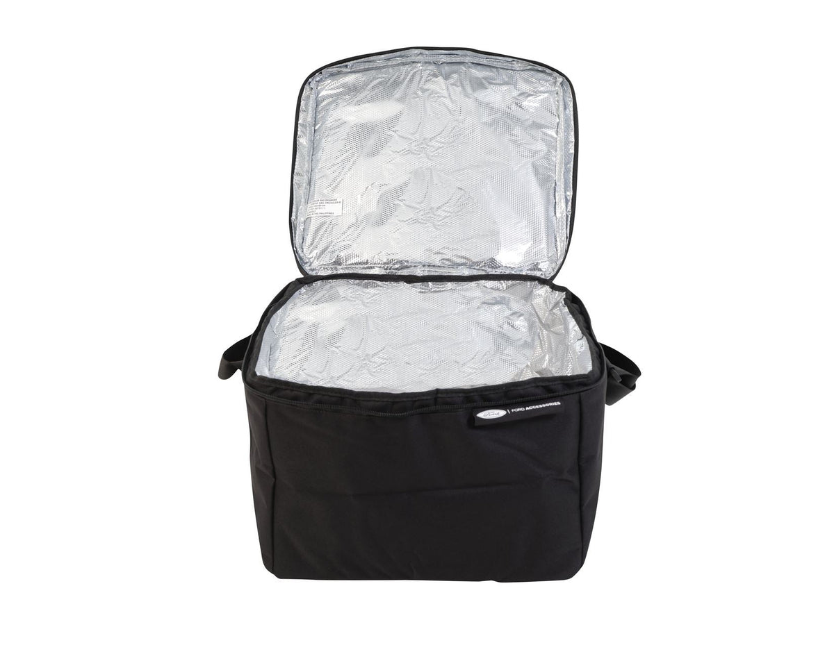 COOLER BAG SOFT SIDED BLACK WITH LOGO & ADJUSTABLE STRAP
