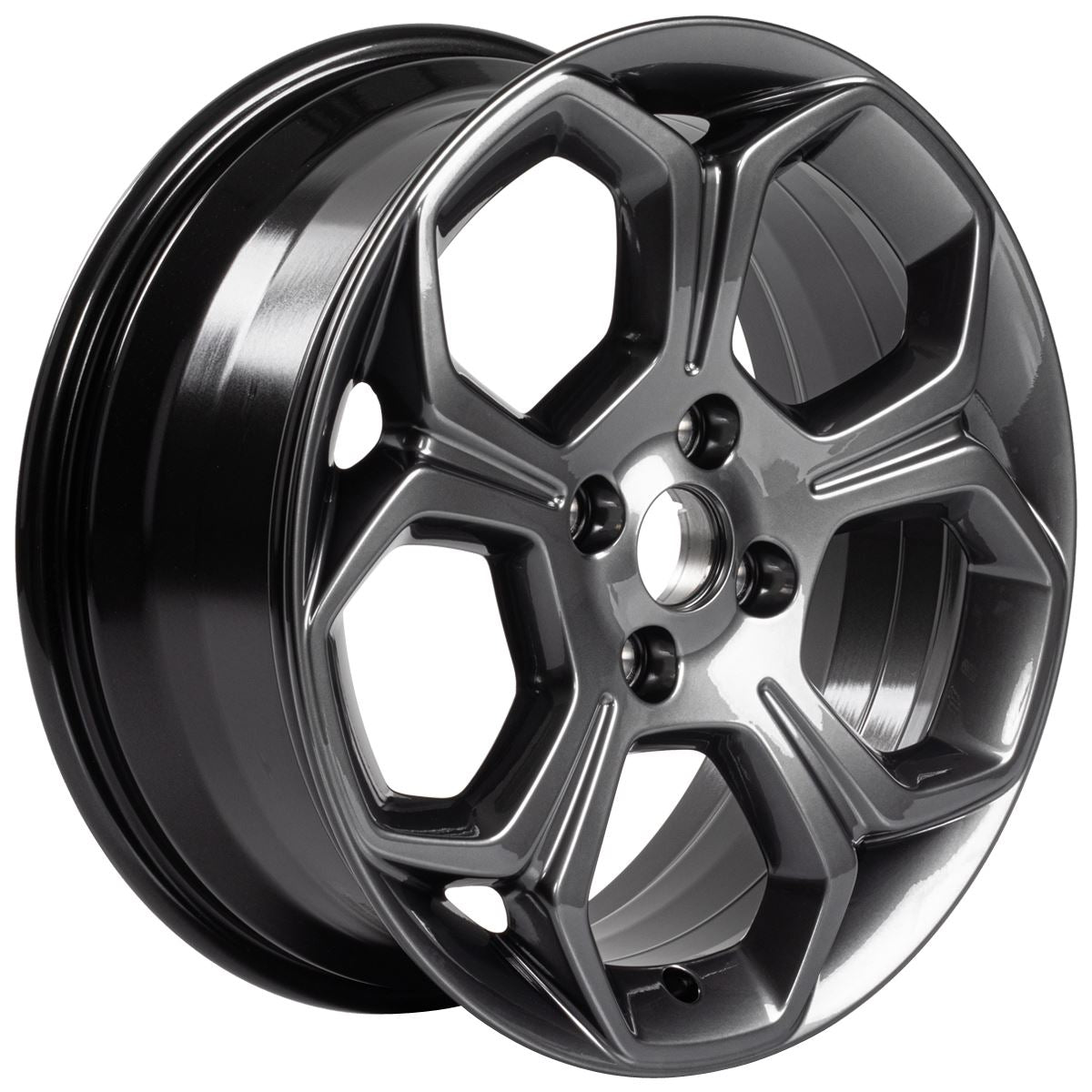 ECOSPORT 17" ALLOY WHEEL 5-SPOKE DESIGN TARNISHED DARK METALLIC FINISH 2017-2023
