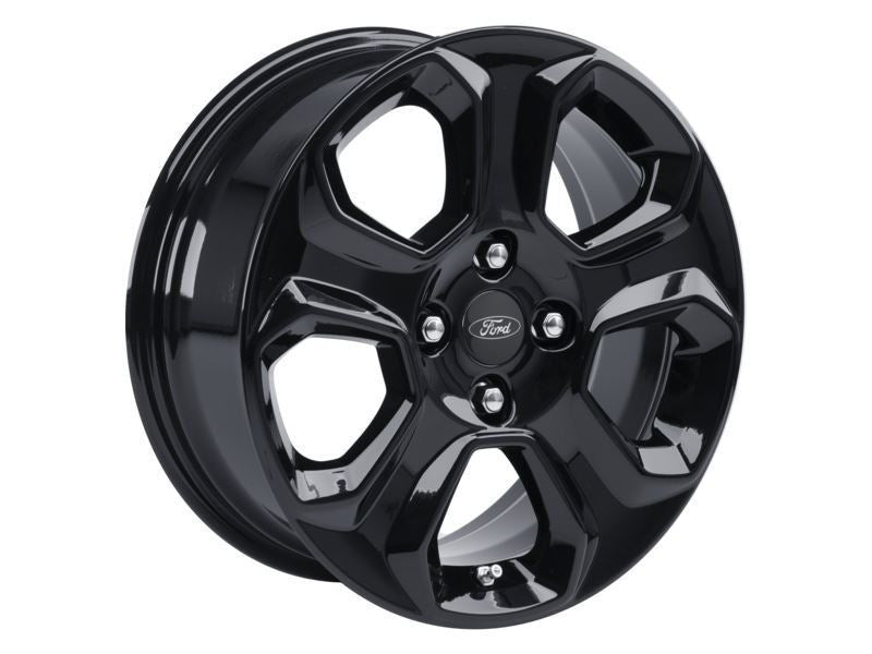 ECOSPORT 16" SET OF 4 ALLOY WHEEL 5-SPOKE DESIGN ABSOLUTE BLACK FINISH 2017-2023