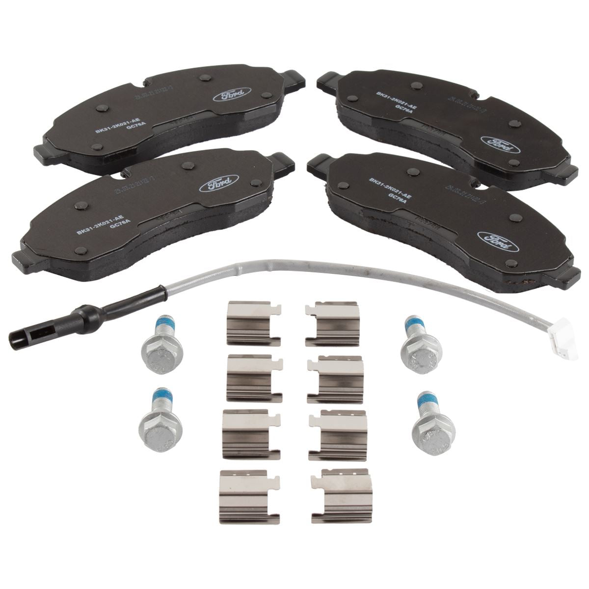 TRANSIT MK8 FRONT BRAKE PADS & WEAR WIRE DOUBLE REAR WHEELS