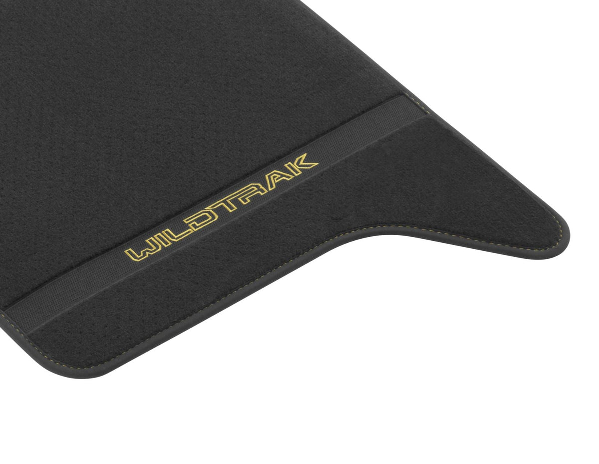 RANGER P703 DOUBLE CAB FRONT & REAR CARPET FLOOR MAT KIT CONTOURED SET BLACK 2022-ONWARDS