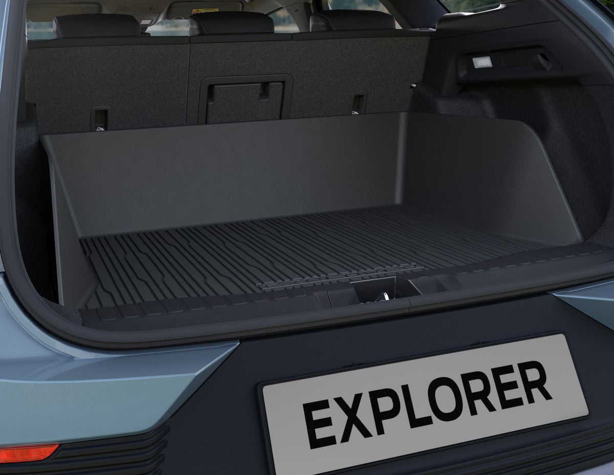 ALL-ELECTRIC EXPLORER RUBBER BOOT FLOOR MAT SET UPPER & LOWER LOAD COMPARTMENT LINER HIGH EDGE TRAY 2024-ONWARDS