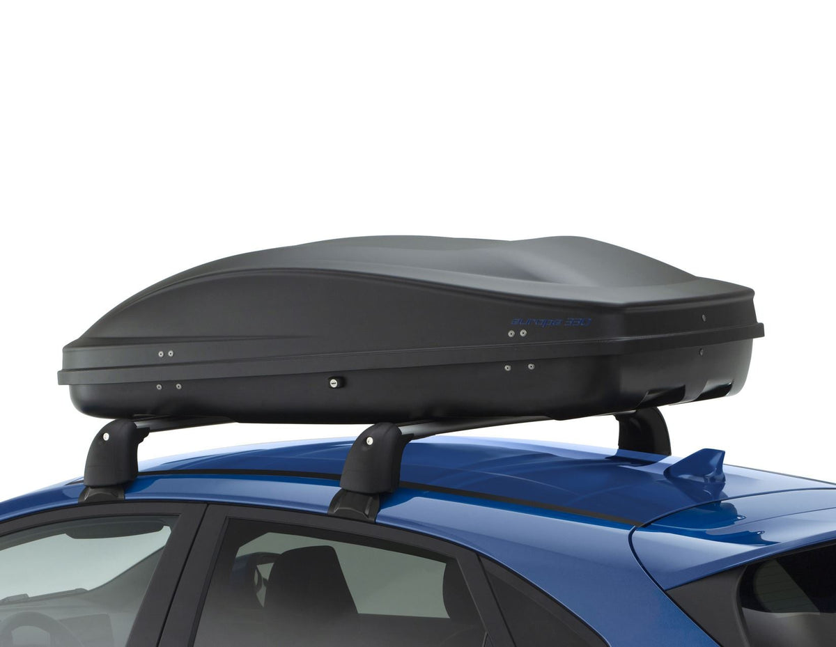 G3* ELEGANCE EUROPE 330L ROOF BOX LOCKABLE DUAL OPENING EMBOSSED MATT BLACK