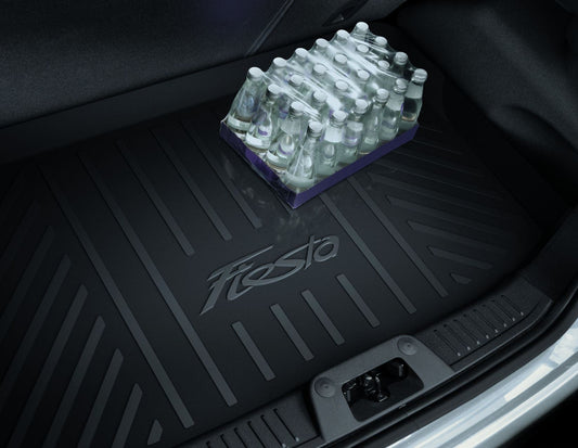 FIESTA RUBBER BOOT FLOOR MAT LOAD COMPARTMENT LINER WITH LOGO 50MM HIGH 2008-2012