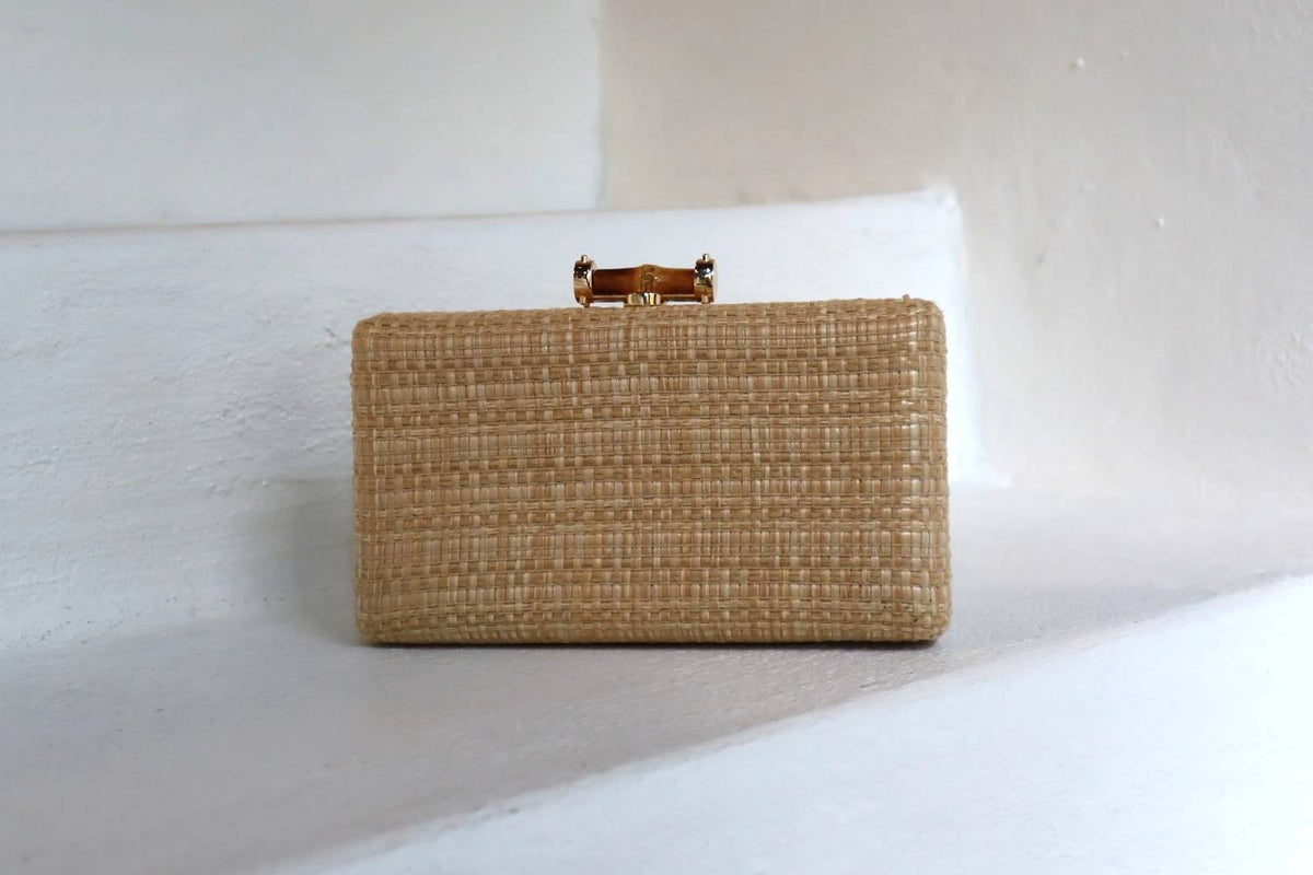 Women's Fiona Raffia Clutch In Natural