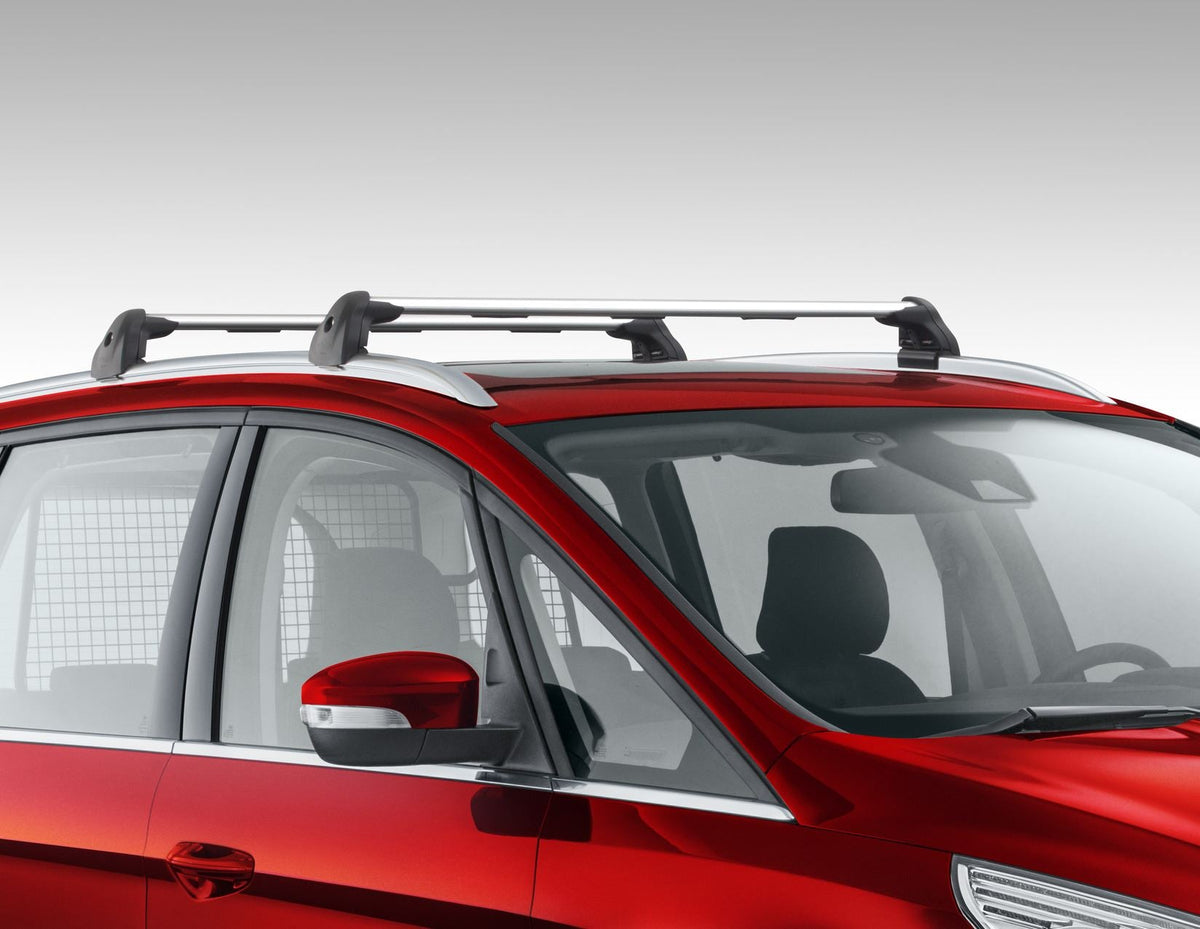GALAXY ROOF CROSS BARS ALUMINIUM LOCKABLE FOR CLOSED RAILS SILVER FINISH 2015-2023 1854174