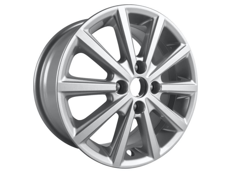 FIESTA 16" ALLOY WHEEL 10-SPOKE DESIGN SPARKLE SILVER FINISH 2012-2019