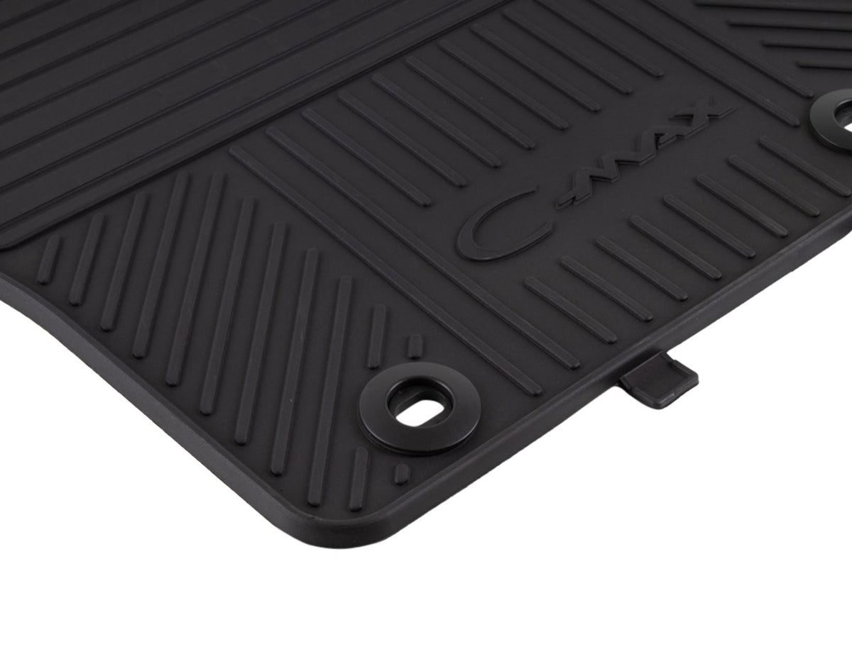 C-MAX 11/2010-03/2015 RUBBER FLOOR MATS FRONT,BLACK