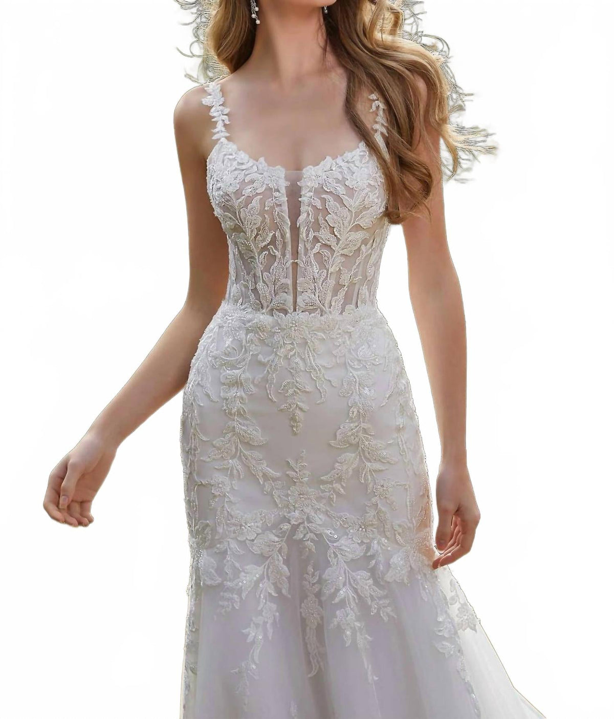 Miranda Wedding Maxi Dress In Ivory Porcelain