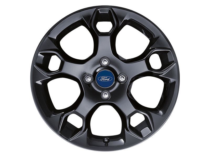 FIESTA ALLOY WHEEL 17" 5-SPOKE Y DESIGN 7J, BLACK 2008-2012