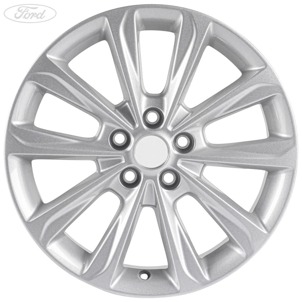 KUGA 17" SET OF 4 ALLOY WHEELS 5X2-SPOKE DESIGN SPARKLE SILVER FINISH 2012-2020