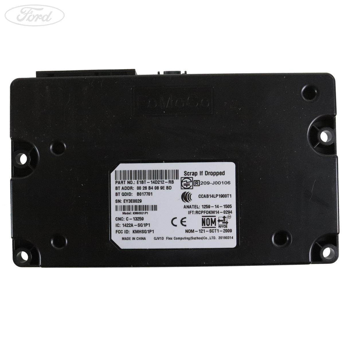 ECOSPORT CENTRAL PROCESSING UNIT SYNC MODULE 2013-2016