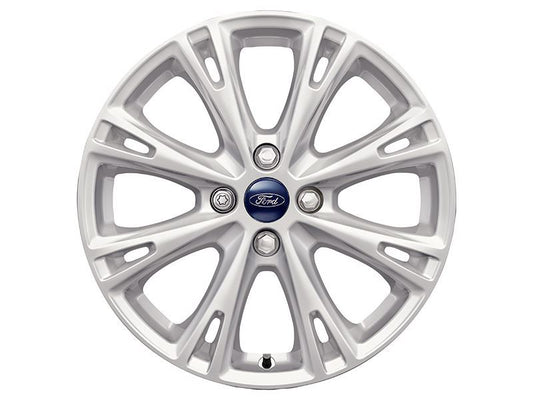 FIESTA 17" ALLOY WHEEL 8-SPOKE DESIGN SPARKLE SILVER FINISH 2012-2019
