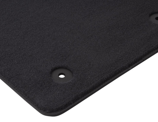 C-MAX FRONT VELOUR CARPET FLOOR MATS CONTOURED SET BLACK WITH BLACK NUBUK SURROUND 2012-2015