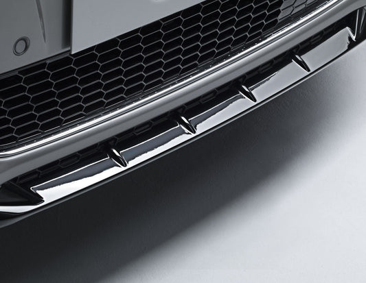 S-MAX FRONT BUMPER LOWER AERO FOIL VALANCE SPLITTER HIGH GLOSS BLACK 2015-2023