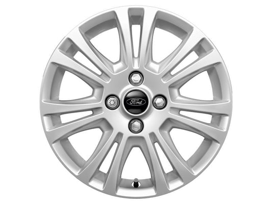 FIESTA 16" ALLOY WHEEL 7-SPOKE DESIGN SILVER FINISH 2012-2019