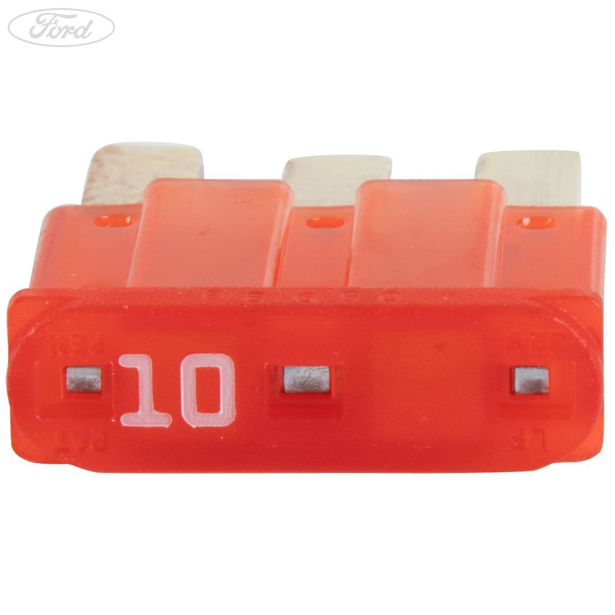 TRANSIT MONDEO 10 AMP 32 VOLT 3 BLADE FUSE RED 2017-