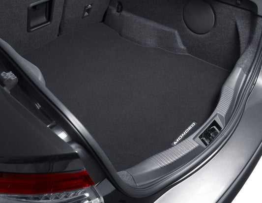 MONDEO HATCHBACK BOOT FLOOR MAT LOAD COMPARTMENT LINER BLACK WITH LOGO FOR VEHICLES WITH MINI SPARE WHEEL 2014-2022
